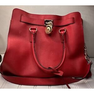 Michael Kors Red Hamilton Handbag